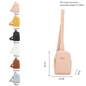 Bolso de Pecho para Mujer Baellerry, Color Rosa, Resistente al Agua, Cierre de Cremallera, Bolso Cruzado para Teléfono, Uso Diario - Product Image 5