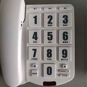 Téléphone fixe sans fil de haute qualité à gros boutons, sonnerie, téléphone de bureau à domicile, messagerie vocale, pour personnes âgées malvoyantes - Product Image 1