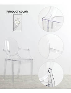 <span class=keywords><strong>Chaise</strong></span> de salle à manger en acrylique transparente de style scandinave, tabouret de maquillage domestique populaire, <span class=keywords><strong>chaise</strong></span> fantôme en cristal <span class=keywords><strong>pour</strong></span> la maison, en plastique - Product Image 4