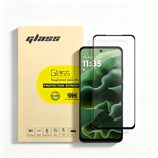 Mobile Phone Screen Protector 2.5D Full Coverage Silk Printing Tempered Glass for Moto G67 Power Screen Protector