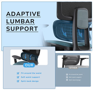 Silla de <span class=keywords><strong>Oficina</strong></span> Ergonómica Giratoria Reclinable Económica, Ajustable, de Malla, Muebles de <span class=keywords><strong>Oficina</strong></span> Ejecutivos, Silla de Computadora, Silla de Director, Silla de CEO - Product Image 5