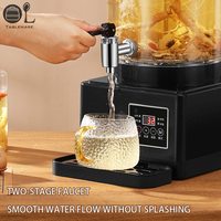 Bouilloire Électrique en Acier Inoxydable pour Café et Thé avec Contrôle de Température, Infuseur Automatique, Percolateur à Café, Filtre et Refroidissement par Glace