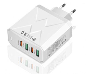 2026 Hot Sale 100W Dual USB Type C PD25W QC3.0 Fast Charging <b>Power</b> <b>Adapter</b> Super Fast Charger Multi-port <b>Power</b> for Smartphone - Product Image 1