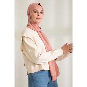 Medina Silk Scarf Soft Rose <b>Pink</b> 100% Satin <b>Fabric</b> Women Breathable Modest Dress Accessory - Product Image 3