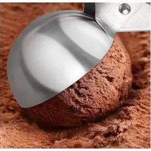 Cuchara de acero inoxidable para hielo al por mayor, utensilio comercial y doméstico para sandía y leche caliente - Product Image 4