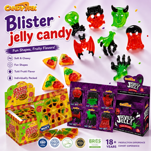 Bonbons Gélifiés Moelleux aux Fruits, Bonbons Gélifiés en Blister, Bonbons Gélifiés Monstres Diaboliques, Vente Directe Usine, OEM, Marque Privée - Product Image 2