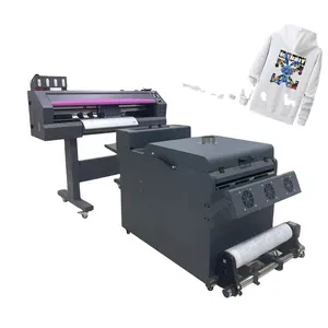 A1 60cm Dtf Printer Kits I3200 T Shirt Pet Film Dtg Impressora Com Máquina De Agitar Pó