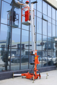 4-14m High Quality Telescopic Mast 8m 10m 12m Electric Lifting <strong>Platform</strong> Aluminum Alloy Single Mast <strong>Aerial</strong> <strong>Work</strong> <strong>Platform</strong> - Product Image 4