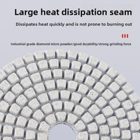 Disques de polissage auto-adhésifs (PSA) pour marbre, granit, quartz, pierre, pour meuleuse d'angle, ronds, 100 mm