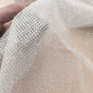 Bán Sỉ Vải Tuyn Lấp Lánh Bằng Nylon Mềm 150Cm Vải Tuyn Lấp Lánh Vải Tuyn Cô Dâu Màu Bạc Vải Tuyn Đám Cưới/Tutt/Thủ Công - Product Image 3