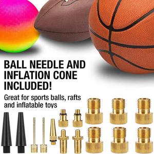 Ensemble d'adaptateurs de valve d'air pour vélo, convertisseur français-américain en métal, 15 pièces, avec buse pour gonflage des pneus de vélo - Product Image 3