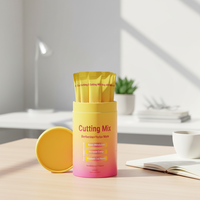 Cutting Drink Mix Berberine Yerba Mate & Magnesium, FOS favorise la signalisation de la satiété, l'énergie et la santé intestinale Fraise Açaï