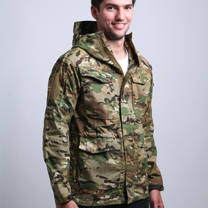 Alike Mens Camo <span class=keywords><strong>Campera</strong></span> M65 Duffle resistente al desgaste al aire libre camuflaje impermeable chaqueta masculina con sudaderas con capucha - Product Image 2