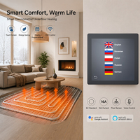 Controlador de Temperatura para Sistema de Calefacción por Suelo Radiante Inteligente, Controlador de Temperatura Digital Programable Modbus para Calefacción por Suelo Radiante, Termostato