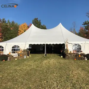 塞利纳大屋顶婚礼帐篷活动200人派对帐篷40英尺x 60英尺 (12.2米x 18.3米)