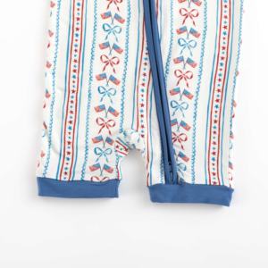 Miozing - Mono de Verano Elástico y Transpirable para Bebé, <span class=keywords><strong>Ropa</strong></span> de Bambú, Boutique de Bebés, Venta al por Mayor, Éxito de Ventas del Día de la Independencia - Product Image 5