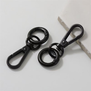 พวงกุญแจโลหะ โลหะผสมสังกะสี ทรงกลม เส้นผ่านศูนย์กลางภายใน 13 มม. อุปกรณ์เสริมกุญแจที่ทนทานต่อการสึกหรอ - Product Image 1