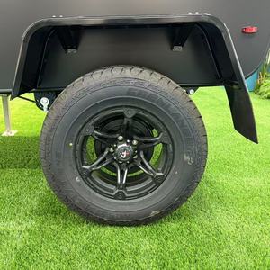 Mini caravane de voyage compacte et aérodynamique 2025, modèle coup de cœur, avec tente de toit, boîte à outils avant et suspension indépendante - Product Image 2