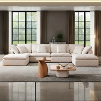 Sofá Chaise Lounge De Diseño Nuevo Y Contemporáneo Con Otomano Sofá Modular Seccional Tipo Nube