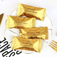 Sachets d'emballage personnalisés en plastique mat thermoscellable pour bonbons gélifiés, chocolats et petits articles faits main