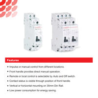 Relais à impulsion Onesto 2CO 2NO+1NC, puissance de chauffage 3,6 kW, 12V/24V/48V/110V, relais à enclenchement 16A, relais de puissance