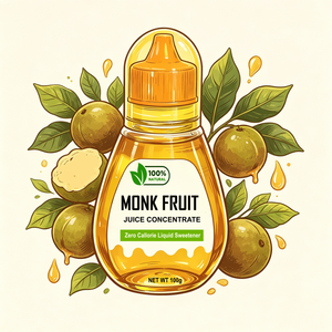 Edulcorante Líquido de Fruta del Monje Sin <span class=keywords><strong>Eritritol</strong></span> OEM, Extracto de Fruta del Monje en Gotas, Jugo Concentrado Cero Calorías - Product Image 1