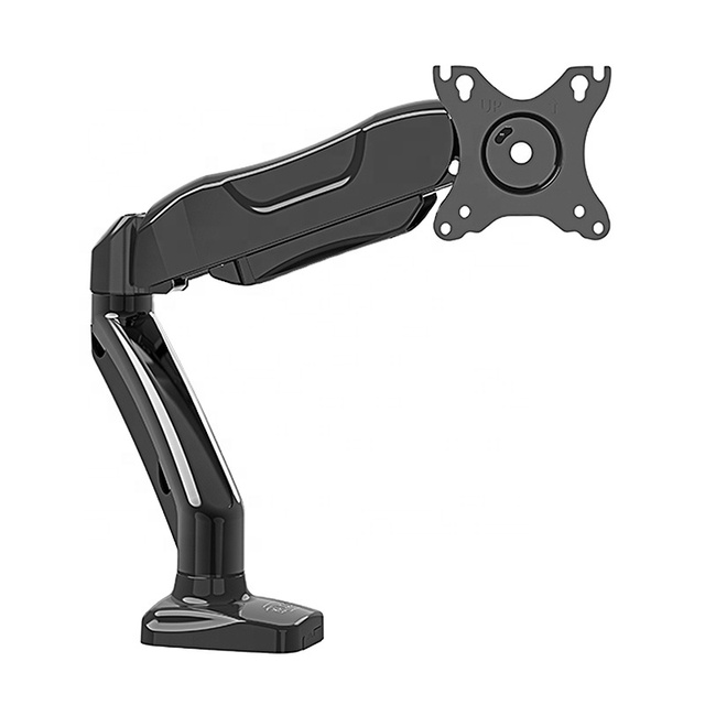 Kaloc Single Monitor Arm with Gas Spring Support 17-30 Inch Monitor Stand Computer with USB Port Vesa 75x75 100x100