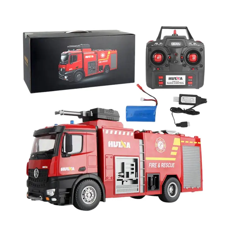 Kinder Feuerwehr auto Spielzeug Wassers prüh technik Fernbedienung Elektro fahrzeug 1562 RC Car 562 1:14 Van Wassers prüh feuer
