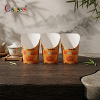 Gobelets en papier écologiques à estampage à chaud pour frites, boissons et restauration, et gobelets à popcorn pour usage domestique