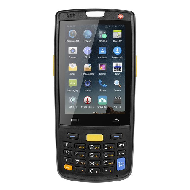 Wireless Android Blue Tooth Mobile Handheld Barcode Scanner With Printer Android Pda 2D Bars Code Reader for Courier