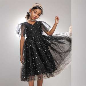 Vestido de Fiesta Infantil con Lentejuelas Brillantes y Tela de Malla Estilo Hada, Agente de Compras en Guangzhou - Product Image 1
