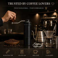 Penggiling Kopi Manual Kelas Atas Grosir untuk Penggemar Kopi, Penggilingan Presisi, Gagang Walnut, Ringan, Pasokan Langsung Pabrik, Penawaran Grosir