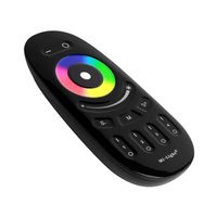 Contrôleur tactile de groupe 2.4G RGB/RGBW/RGBWW, variateur FUT096, télécommande LED tactile complète avec boîtier noir