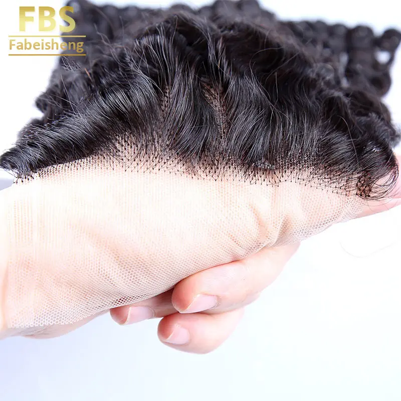 FBS струйные черные вьющиеся волосы от поставщика, дорогой кудрявый глубокий волнистый городской красивый Невидимый бразильский парик 5x5