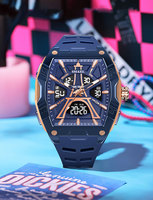 Montre sport analogique-numérique SMAEL 8131, nouveau design, chronographe, étanche, boîtier carré, fonction chronomètre