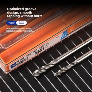 Tarauds HSS Kosg avec poignée en spirale allongée, <span class=keywords><strong>taraud</strong></span> en acier pour M3M4M5M6M8 100L150L200L pour le taraudage et le filetage - Product Image 4