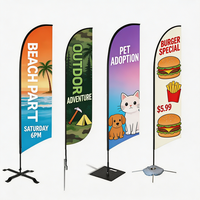 Drapeau publicitaire promotionnel personnalisé pour événements extérieurs, sans vent, pour la plage, rectangulaire, en forme de goutte d'eau, en forme de lame, en forme de plume, pour l'église, pour la grande ouverture