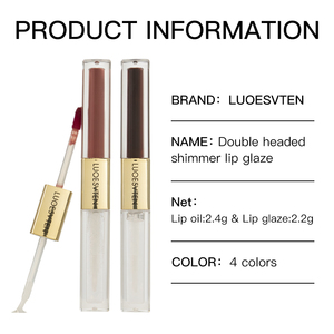 Aceite Labial Hidratante con Brillo y Brillo Labial de Doble Efecto, Lápiz Labial Líquido de Doble Toque, Marca Privada - Product Image 6