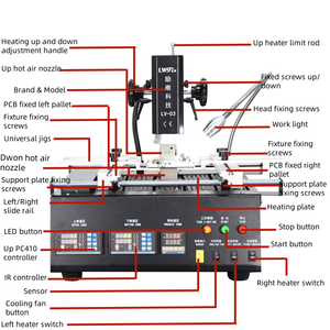 Station de soudage de reprise BGA semi-automatique infrarouge LV-03 avec alimentation cc Temp <span class=keywords><strong>AC</strong></span> 220-240V - Product Image 3