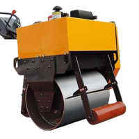 Compacteur à rouleaux vibratoire monocylindre de 0,35 tonne, moteur diesel, mini pompe hydraulique, pour réparation routière et compactage de fondations, certifié CE