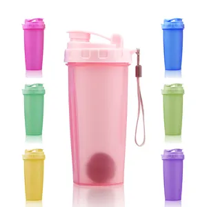 Hoge Kwaliteit Bpa Gratis Protein Shaker Flessen Met Mengkogel 700 Ml Food Grade