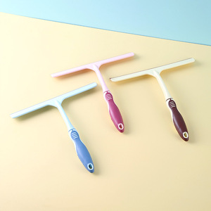 Multi Functional Glass <b>Squeegee</b> Plastic Handle Anti Slip Window Cleaning Tool For Home Desktop Use Blue Pink Beige - Product Image 4