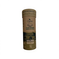 Tube en papier kraft écologique de qualité alimentaire, shaker pour cosmétiques, poudre, cylindre, conteneur, fil dentaire, boîte ronde en papier avec couvercle en étain
