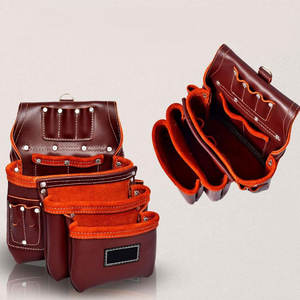 Portaherramientas de Cuero Genuino de Alta Resistencia, Personalizable, OEM, con Múltiples Compartimentos, Multiusos, Impermeable, Superventas - Product Image 4