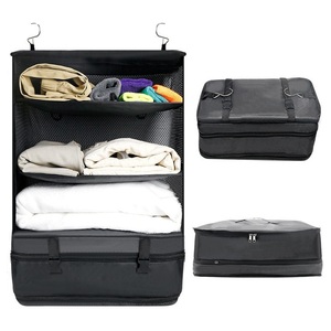 Travel Luggage Organizer Hanging Packing <b>Cubes</b> Portable Hanging Travel <b>Shelves</b> Carry on Closet for Suitcase - Product Image 2