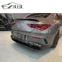 Diffuseur arrière en fibre de carbone W118 CLA35 CLA45 W118 2021-2023 ans Lèvres arrière Pare-chocs Spoiler Queue Pièces détachées automobiles