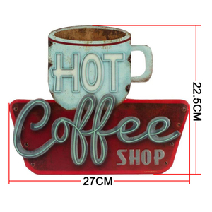 Panneau métallique vintage en <span class=keywords><strong>relief</strong></span> pour café, bar, restaurant, salle à manger, café, décoration murale vintage - Product Image 2