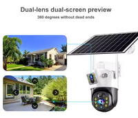 Système de caméra de sécurité CCTV sans fil Hienergy alimenté par énergie solaire pour l'extérieur avec 3MP IP66 étanche WiFi ou 4G pour la sécurité extérieure