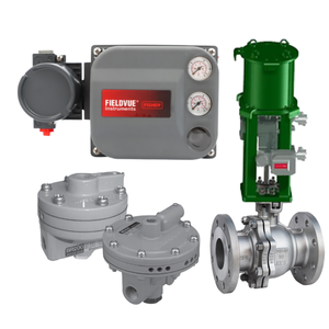 Posicionador Fisher DVC6030 Actualizado a DVC6200+ con Actuador 785C+ y Amplificador Masoneilan BR200/BR400 para Instalación de Válvulas de Bola - Product Image 1