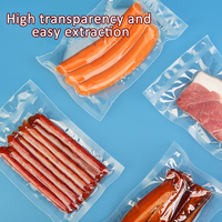 Sacs de Mise Sous Vide de Conservation Alimentaire, Anti-fuite, Matériau Nylon/PE, Hermétiques, Congélation Sûre, Sacs d'Emballage Sous Vide pour Usage Commercial, Multi-Tailles